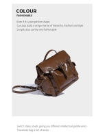 Elegante y sencilla, mochila multibolsillos de gran capacidad, pequeña mochila versátil de alta gama para viajeros. - details 11