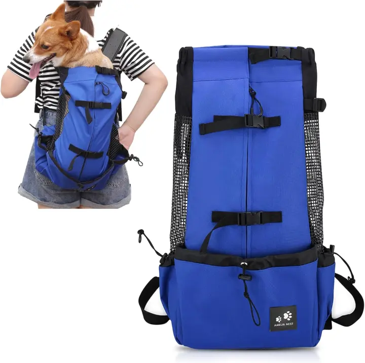 PETCUTE Mochila para Perros Bolsa de transporte para Perro Transpirable Transportar Perros Gatos Mascotas Mochila Portaperro Transportadoras Bolsa para Caminatas Portátil Viaje hasta 16,5kg - 1