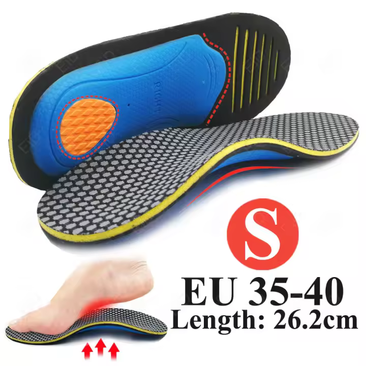 Plantillas ortopédicas EiD EVA para fascitis plantar, almohadilla de suela plana para la salud del pie, almohadilla de soporte para el arco, cuidado de los pies - 1