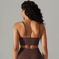 Hamidou-Sujetador deportivo Sexy para mujer, ropa interior deportiva a prueba de golpes, almohadilla extraíble para el pecho, para gimnasio, entrenamiento, Fitness, correr, Tops de realce - details 21