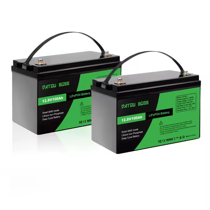LiFePO4-Batería de litio de 100Ah, 12V, BMS, 10000 + bicicleta autocaravana, Tiendas de Barco - 1