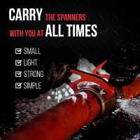 Mini llave contra incendios, llave ligera y portátil, paquete de 2 herramientas manuales esenciales para bombero - details 4