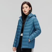 Chaqueta de plumón ultraligera para mujer, Abrigo con capucha, sombrero desmontable, 7xl talla grande, Invierno - details 2