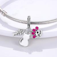 LAZA-Colgante de Plata de Ley 925 con forma de Animal, accesorio Original para pulsera, collar, perro, gato, abeja, tortuga - details 14