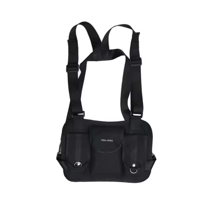 Bolsa deportiva Fanny Pack Bolsa táctica grande para el pecho Correa ajustable Transpirable para entrenamientos Ejercicio - 1