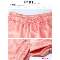 Pantalones deportivos ligeros, sueltos, informales, de pierna ancha para mujer, deportes al aire libre, con cordón elástico - details 6