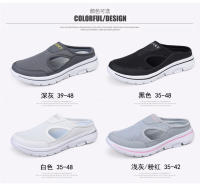 Zapatillas de tacón bajo con cabeza de pan para hombre y mujer, zapatos de suela gruesa, superficie de malla, Media Tuo grande, verano, 2023, 4748 - details 0