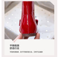 Nuevas botas de cuero de terciopelo para bebé, botas cortas de cristal de princesa - details 6