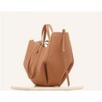 Bolso de mano de color sólido para Mujeres, material de cuero de Vaca, Bolso de axila, moda SO - details 2