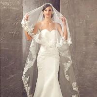 Recién llegado, velos de novia largos de 3 metros de una capa, velos de novia de color blanco marfil, velo de novia con borde de encaje, velo de novia con peine de tul suave - details 1