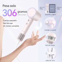 ANLAN Secador de Cabello de Alta Velocidad Cuidado del Cabello de Iones Negativos de 100 Millones (rosa) - details 3