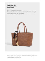 Bolso de mano elegante tejido a mano con diseño francés, bolso de gran capacidad, nuevo bolso grande y versátil para mujer, bolso de hombro. - details 11