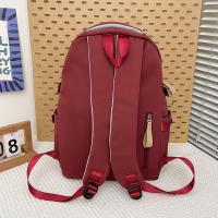 Mochila impermeable de gran capacidad para estudiantes, bolso escolar de nailon con cremallera y múltiples bolsillos, mochila informal de ocio para adolescentes, viaje - details 15