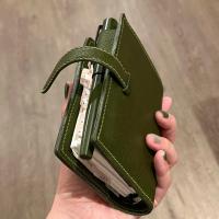 Cuaderno de Piel Verde Portátil M5 Libro de Bolsillo con Hojas Sueltas y 60/40 Páginas en Blanco - details 0