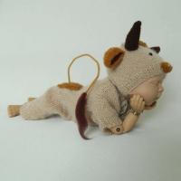Ropa de Bebé Hecha a Mano con Estampado de Lobo y Cachorro Ropa de Peluche de Oso de Crochet para Recién Nacidos Suministros de Fotografía - details 3