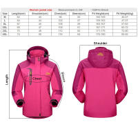Chaqueta de Camping y Senderismo para Mujer Impermeable y a Prueba de Viento - details 0