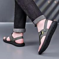 Sandalias de Verano para Hombres Uso Interior y Exterior Zapatillas de Playa Casuales Cuero Suave - details 5