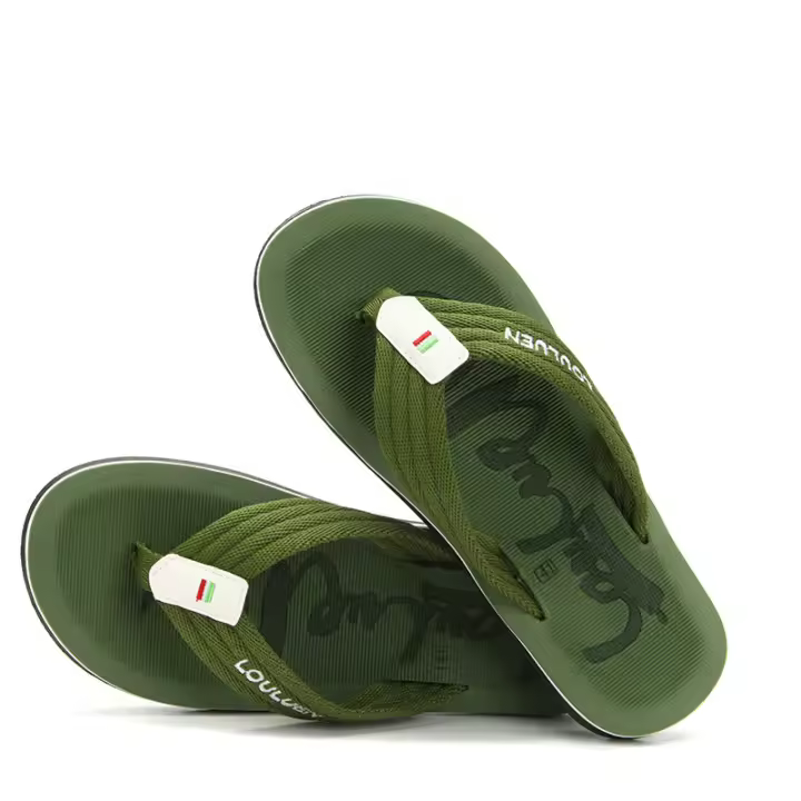 Nuevas chanclas de playa para hombres, venta al por mayor, sandalias de verano para hombres al aire libre, zapatillas de pellizco de fondo grueso - 1
