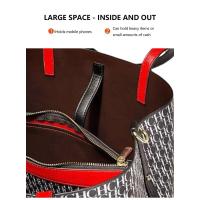 Bolso Cruzado de Mano Grande Leten Estampa de Letra Clásica Bolso de Viaje de Alta Gama con Forro de Cuero Mochila de Lujo para Mujeres - details 4