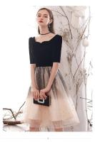 Vestido de noche con degradado de cielo estrellado, nuevo estilo de verano, vestido francés pequeño, de gama alta, elegante, pequeño y Popular - details 10