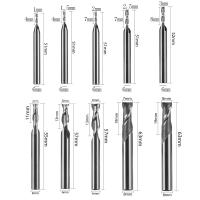Brocas de acero para carpintería, herramienta de máquina de 1-12mm, 2 extremos de flauta, vástago recto CNC, fresas de fresado - details 10