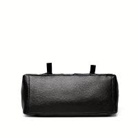 Bolso Gótico Punk de Hueso Bolso de Mano de Cuero Sintético Negro de Gran Capacidad con Correa Desmontable y Destacadores de Remache Perfecto para Halloween, Festivales de Música y Uso Diario - details 6