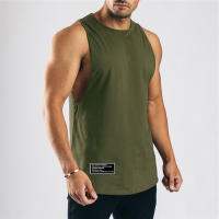 Camiseta de algodón sin mangas para hombre, camiseta sin mangas para gimnasio, culturismo, entrenamiento, Fitness muscular, chaleco que absorbe la humedad, gran oferta, Verano - details 5