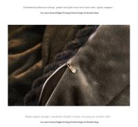 Funda nórdica suave y cálida de terciopelo de leche azul, manta de felpa de doble cara, ropa de cama de lujo, tamaño Queen, invierno, nuevo - details 5