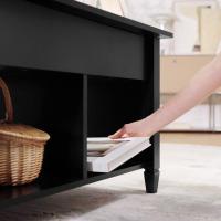 Mesa de Café Elevable con Cajón Estilo Moderno para Sala Patas de Madera Maciza - details 22