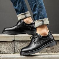 Gran tamaño 2025 nuevos zapatos formales casuales, zapatos de cuero de cordones de los hombres ligeros de baja altura - details 6