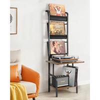 Vinilo Stand,Mesa Auxiliar Soporte Vinilos con Almacenamiento de Vinilos de 3 niveles Soporte Tocadiscos de Vinilo Hasta 200 álbumes, Soporte de Récord de Vinilo para Sala de Estar - details 22