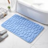 Alfombra de Baño de Piedra Cobblestone con Almohadilla de Espuma de Memoria Antideslizante - details 4