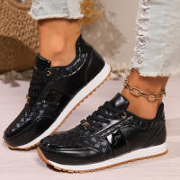 Zapatos de suela gruesa para mujer, calzado deportivo de talla grande, Color liso, estilo de moda, 2024 - details 4
