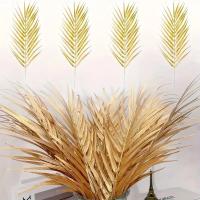 5 Hojas de Palma Artificial Doradas Plantas Tropicales Falsas para Decoración de Boda y Fiesta en Casa y Jardín - details 3