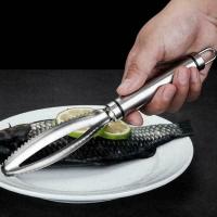 Herramientas para matar peces, cepillado de escamas de pescado plateado de alta calidad, escalador de pescado de acero inoxidable, artefacto de eliminación de escamas de pescado domésticas - details 2