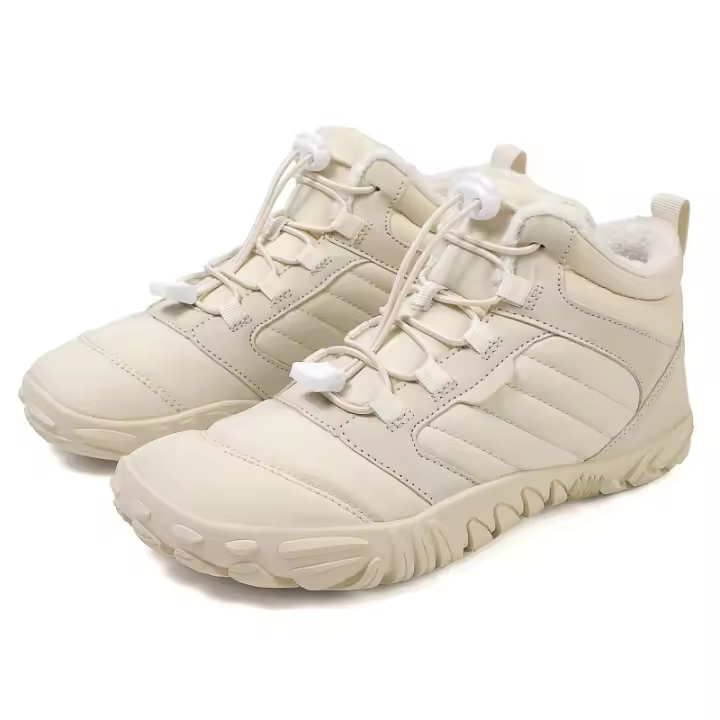 Botas de nieve de lana gruesa, zapatos individuales impermeables y antideslizantes, zapatos de algodón antideslizantes para usar descalzo. - 1