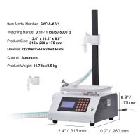 Máquina llenadora de líquidos SucceBuy, capacidad de 50 - 5000 g. Embotellado automático. Bomba de engranajes. Control digital. Para miel, aceite, vino, detergente, líquidos viscosos. (Boquilla única) - details 0