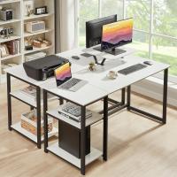 Escritorio de Computadora con Estantes Reversibles Mesa de Oficina para Ahorro de Espacio - details 60