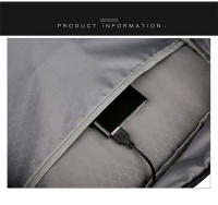 Mochila de viaje impermeable para hombre, morral escolar para ordenador portátil de negocios, de 15,6 pulgadas, con carga USB - details 19