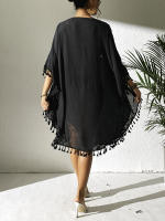 Vestido playero de talla grande para mujer, suave, de ganchillo, falda envolvente para bikini, para trajes de baño, tallas extendidas, elementos esenciales para vacaciones - details 32