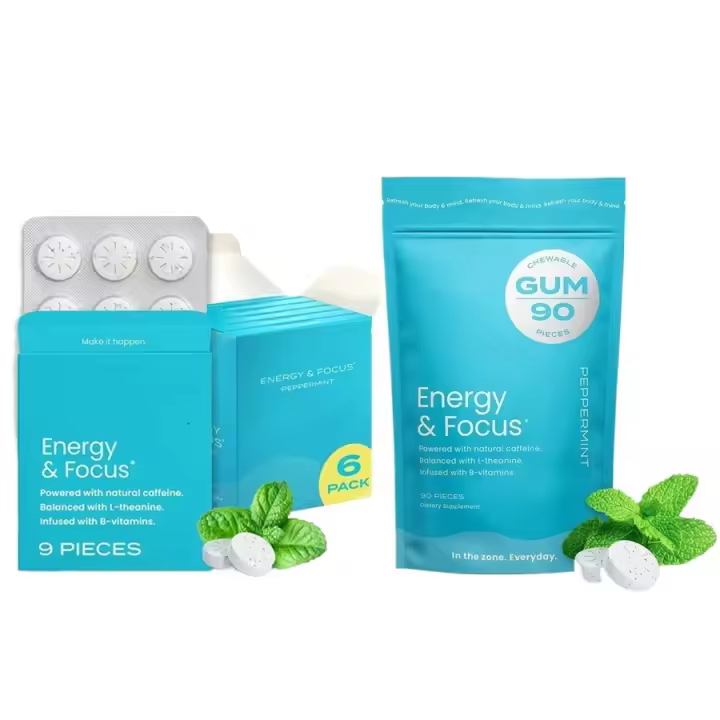 NeuroGum Energy Caffeine Gum Café con sabor a menta Caramelo prensado - 1
