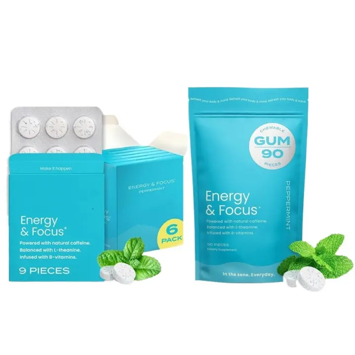 NeuroGum Energy Caffeine Gum Café con sabor a menta Caramelo prensado - 1