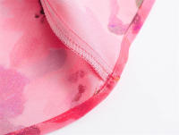- Falda estampada elegante para mujer, retro plisada con volantes, cuello redondo, sin mangas, dobladillo dividido, playa - details 8