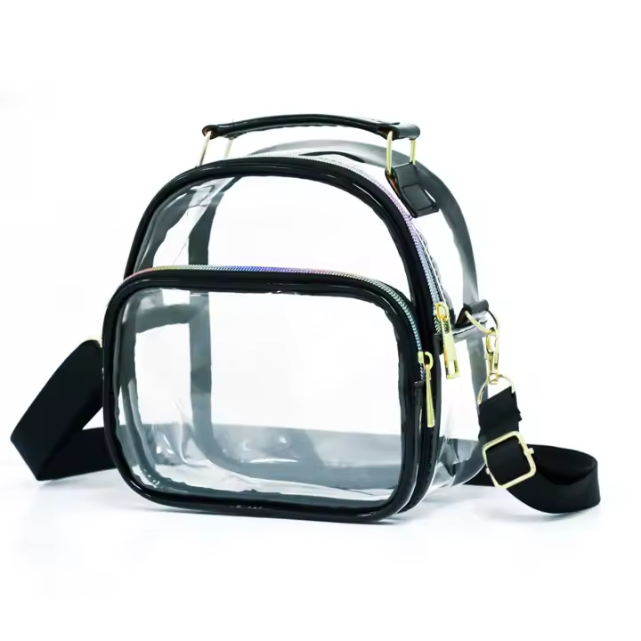 Bandolera transparente para mujer, bolso impermeable con correa ajustable para el hombro, para playa, barco, piscina, trabajo, deportes - 1