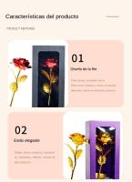 Navidad para damas Día del maestro Regalos para el día de la madre Flores y tarjetas de regalo de papel de aluminio dorado fresc - details 7