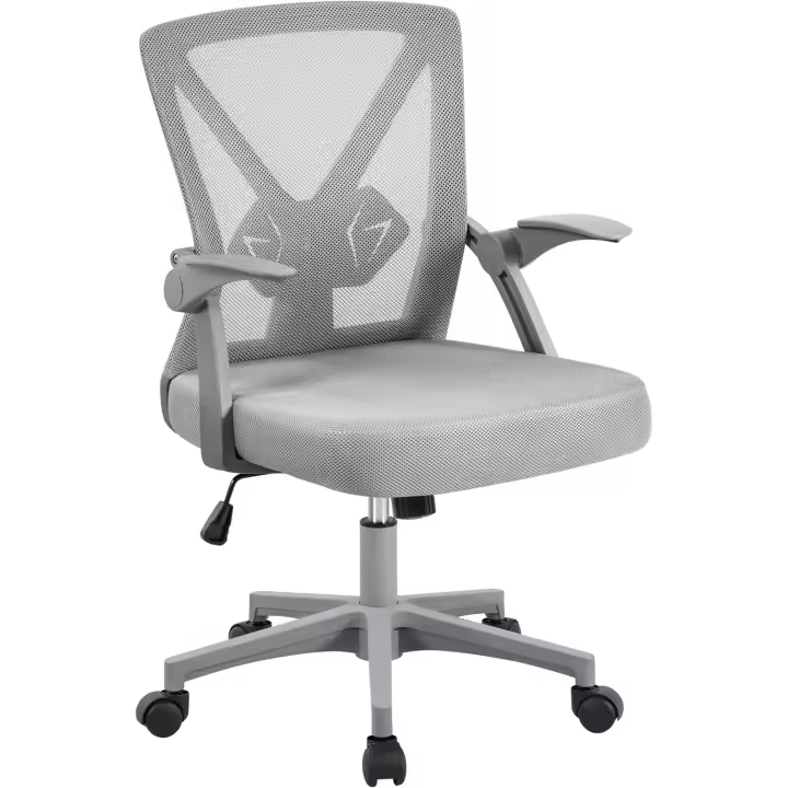Silla de Oficina Silla de Trabajo con Reposabrazo Silla Ajustable Silla Ergonómica Silla Negra Altura Ajustable Malla MAX Carga 136 KG Silla de Despacho - 1
