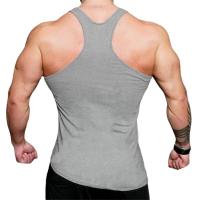 Camiseta sin mangas de algodón para hombre, ropa de marca para gimnasio, culturismo, entrenamiento - details 6