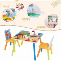 Asientos para Niños Mesa y 2 Sillas en Edad Preescolar Muebles para Niños Juego de Mesas para Niños Impresas - details 2