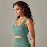 Sujetadores deportivos sin costuras para mujer, ropa interior a prueba de golpes para correr en el gimnasio, top corto, sujetador de yoga transpirable - details 12