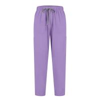 Uniforme de enfermera de color sólido para mujer, traje de pantalones de manga corta con cuello en V de tela de secado rápido, uniforme de enfermería con múltiples bolsillos - details 39